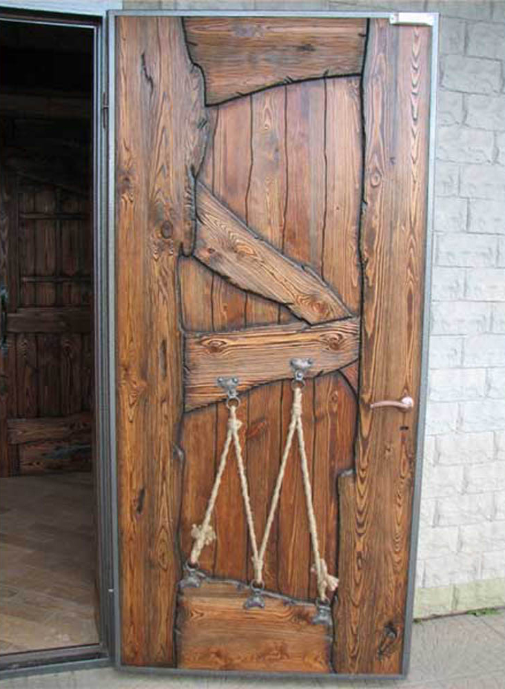 Как сделать деревянную входную дверь своими руками фото
