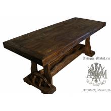 Деревянный стол 180x80 под старину из массива сосны Йорк