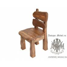 Деревянный стул под старину из массива сосны Медведь