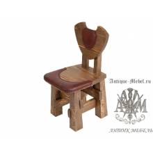 Деревянный стул под старину из массива сосны Подкова
