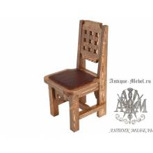 Деревянный стул под старину из массива сосны Трюм