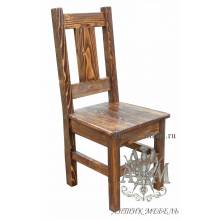 Деревянный стул под старину из массива сосны Карпаты 2