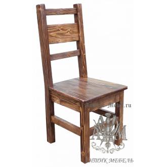 Деревянный стул под старину из массива сосны Карпаты 3