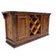 Винный шкаф деревянный под старину из массива дуба №6
