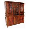 Шкаф деревянный под старину из массива дуба №7