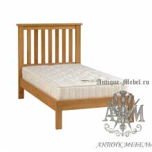 Кровать для спальни из массива дерева натурального дуба №9