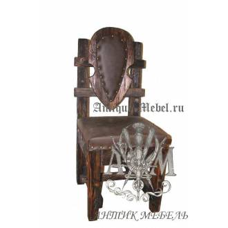 Деревянный стул из массива сосны Замок
